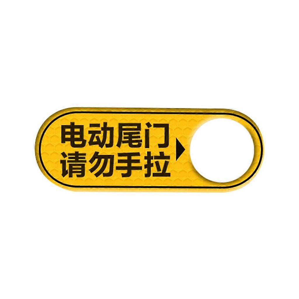 For Model 3/Y Car Tailgate Switch Trunk Reflective Warning Reminder Sticker