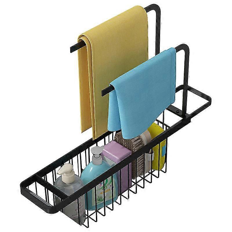 Retractable Sink Drain Rack Kit Countertop Hold Rag Towel Stora Rack