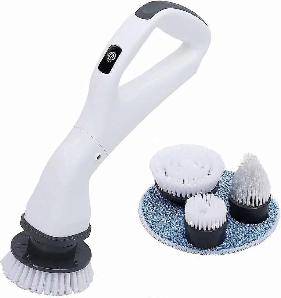4 in 1 Cordless Electric Spin Scrubber Drill Brush Kit Handheld