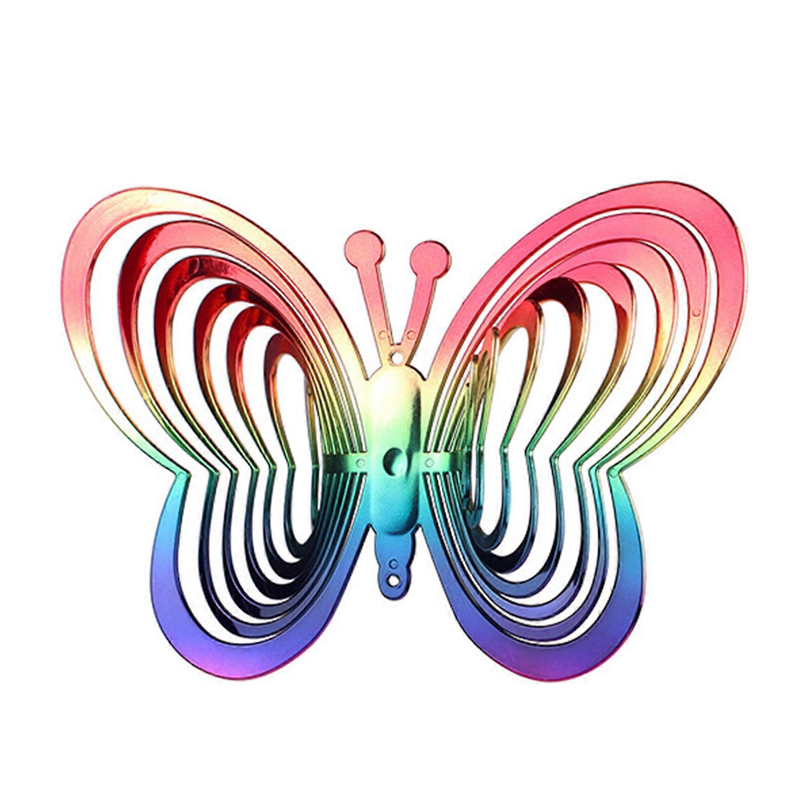 Gradient Color Bird Repellent Wind Turn for Butterfly Windmill Pendant Supplies