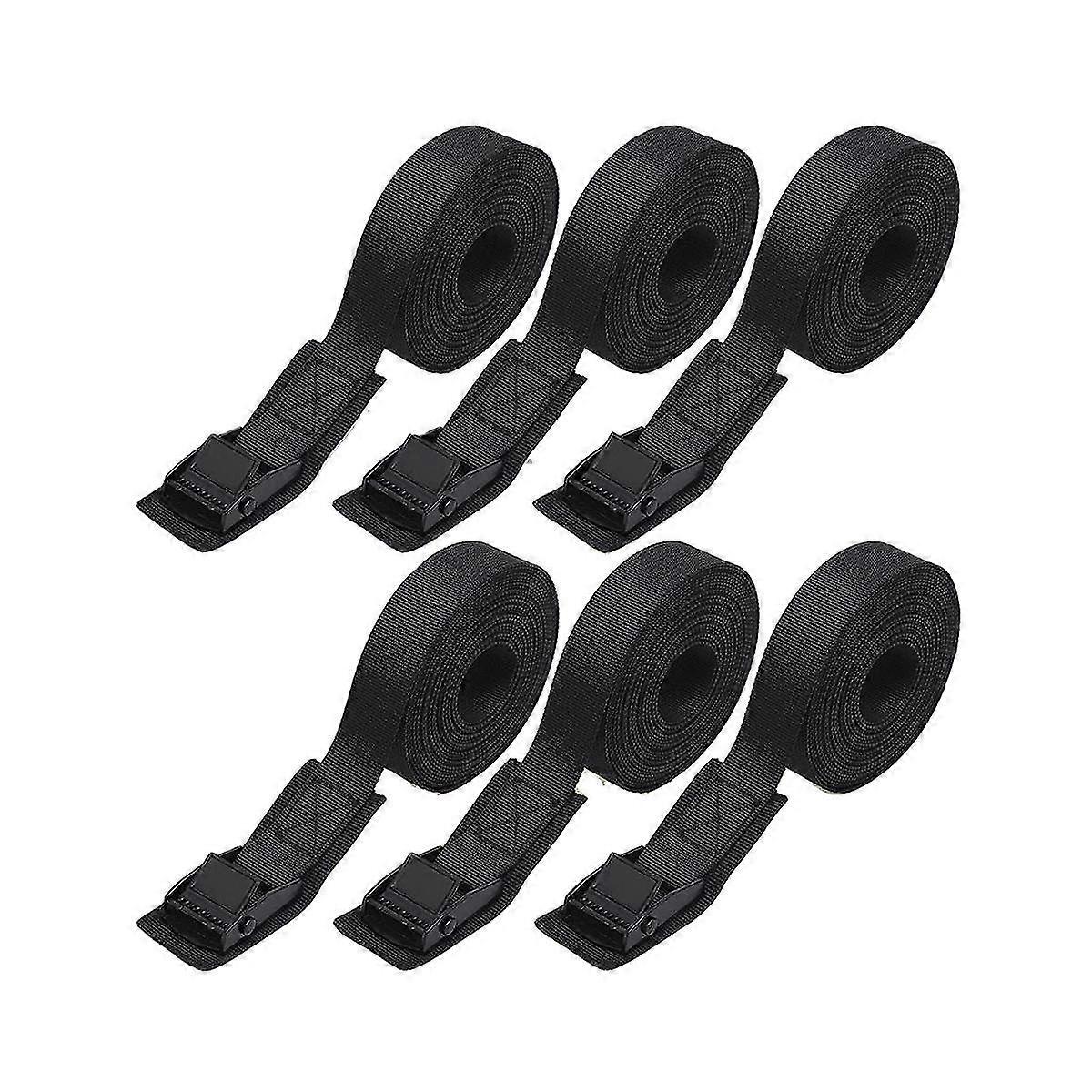 hg6.6Ft Lashing Straps with Adjustable Cam Buckles Tie Down Cinch Straps Up to 550Lbs for Packing,Car
