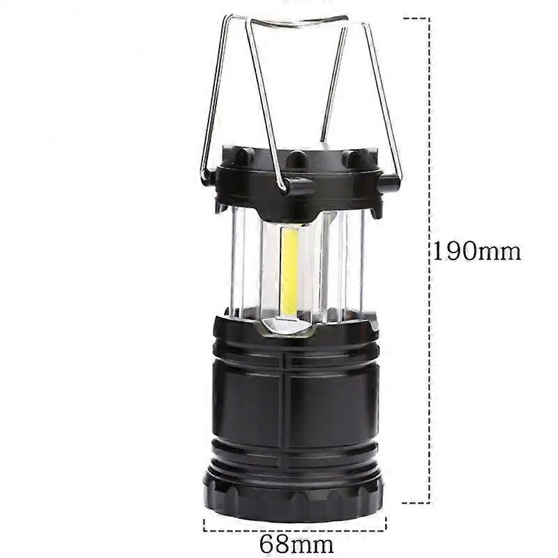 LED COB Tent Lamp Portable Lantern Telescopic Camping Lamp Waterproof Emergency Light Powered By 3*AA Battery Work Lights