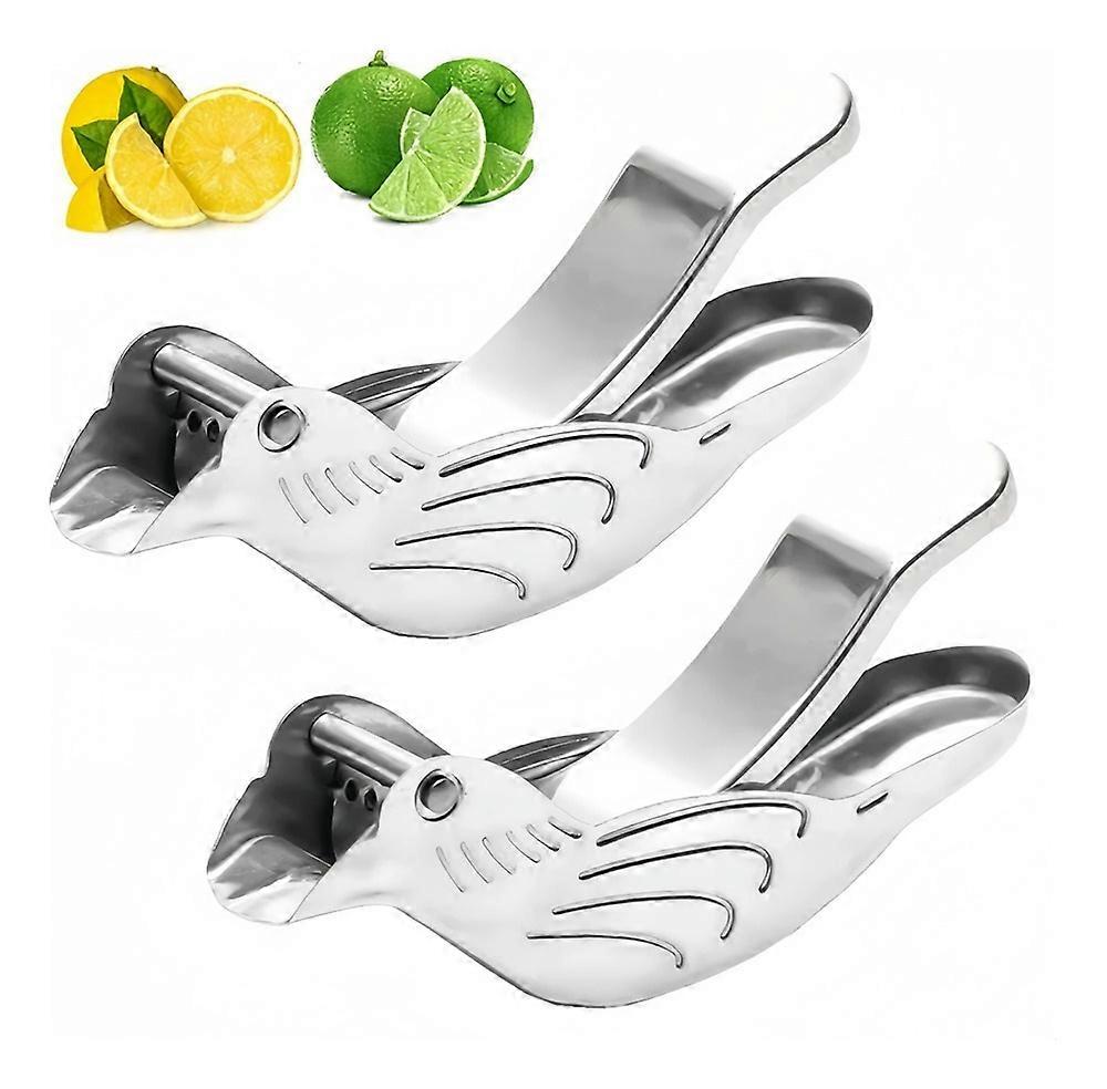 Stainless steel bird-shaped lemon squeezer