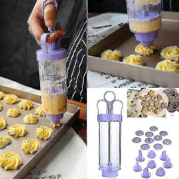 Cookie Biscuit Making Maker Pump Press Machine Decor Kitchen Mold Tools Set