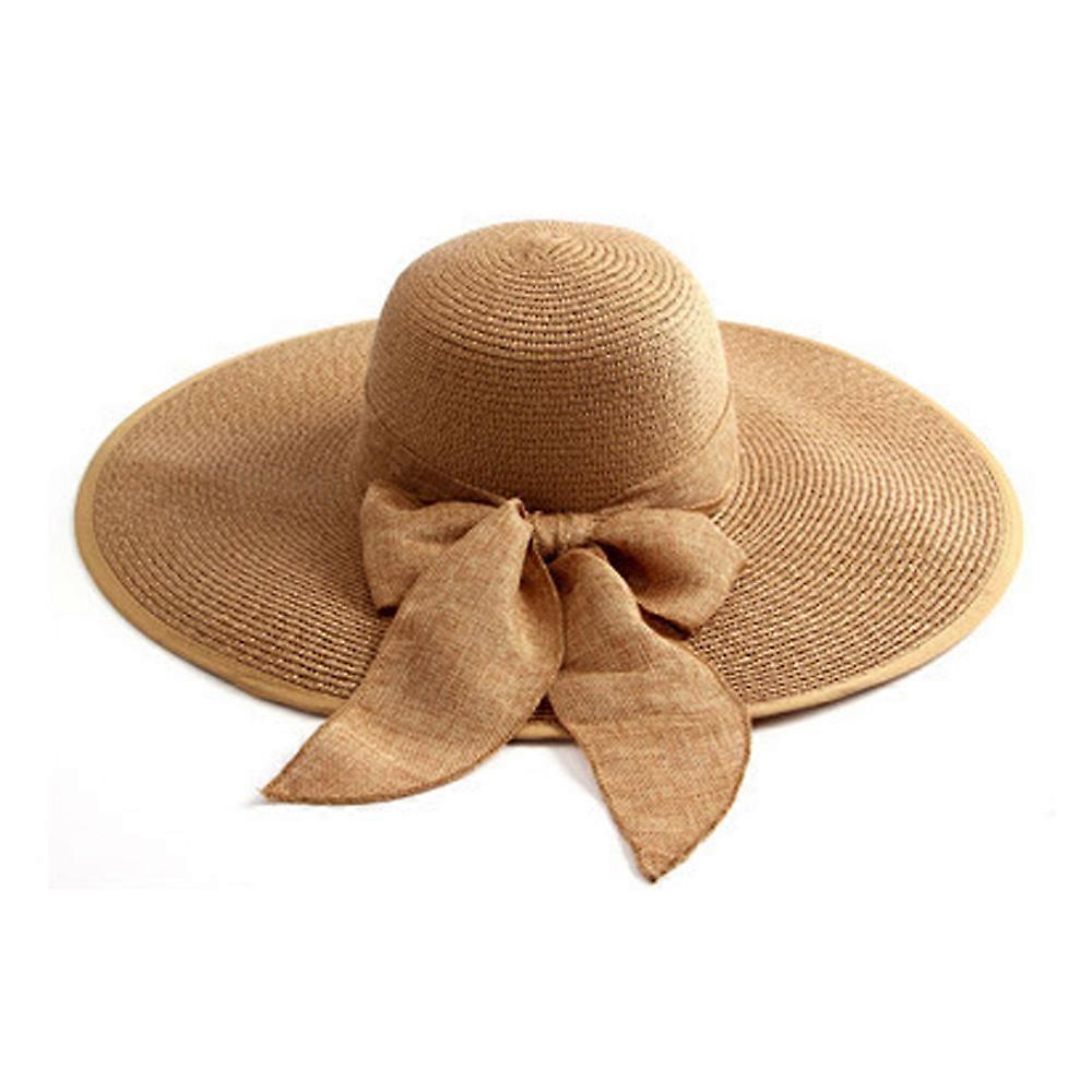 56-57cm hat circumference seaside sunscreen straw hat foldable beach hat female sun hat