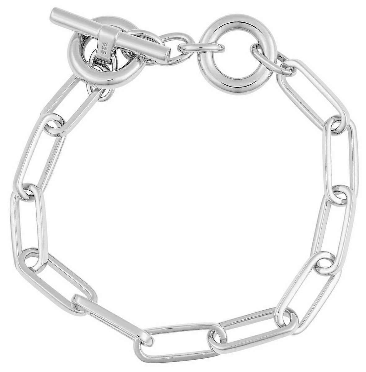 Beginnings Chunky T-Bar Bracelet - Silver