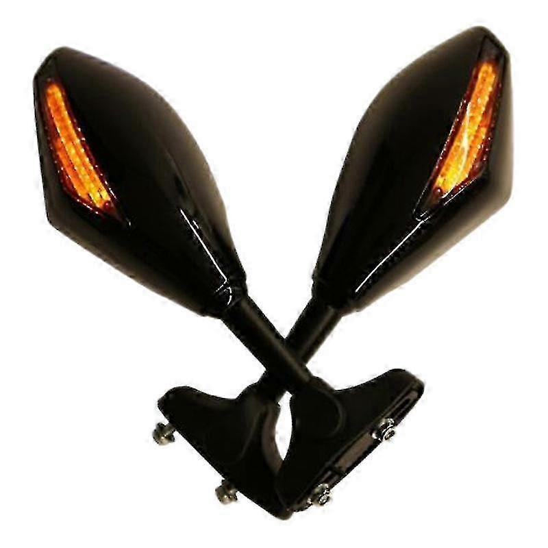 Motorcycle Led Rearview Mirror With Light For Yzf R1 R6 Fz1 Fz6 600r R3