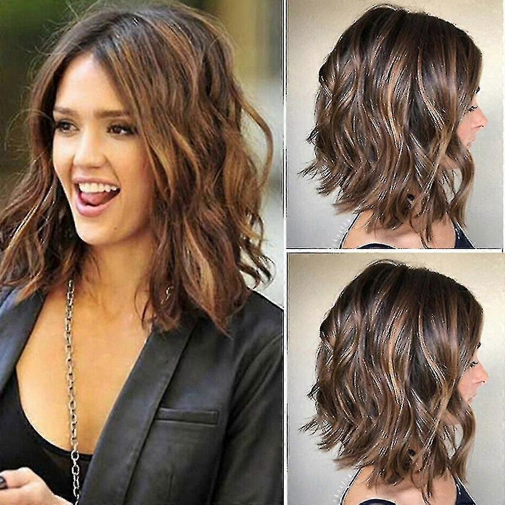 Femei Gradient Scurt Y Perucă Bob Wavy H Peruci
