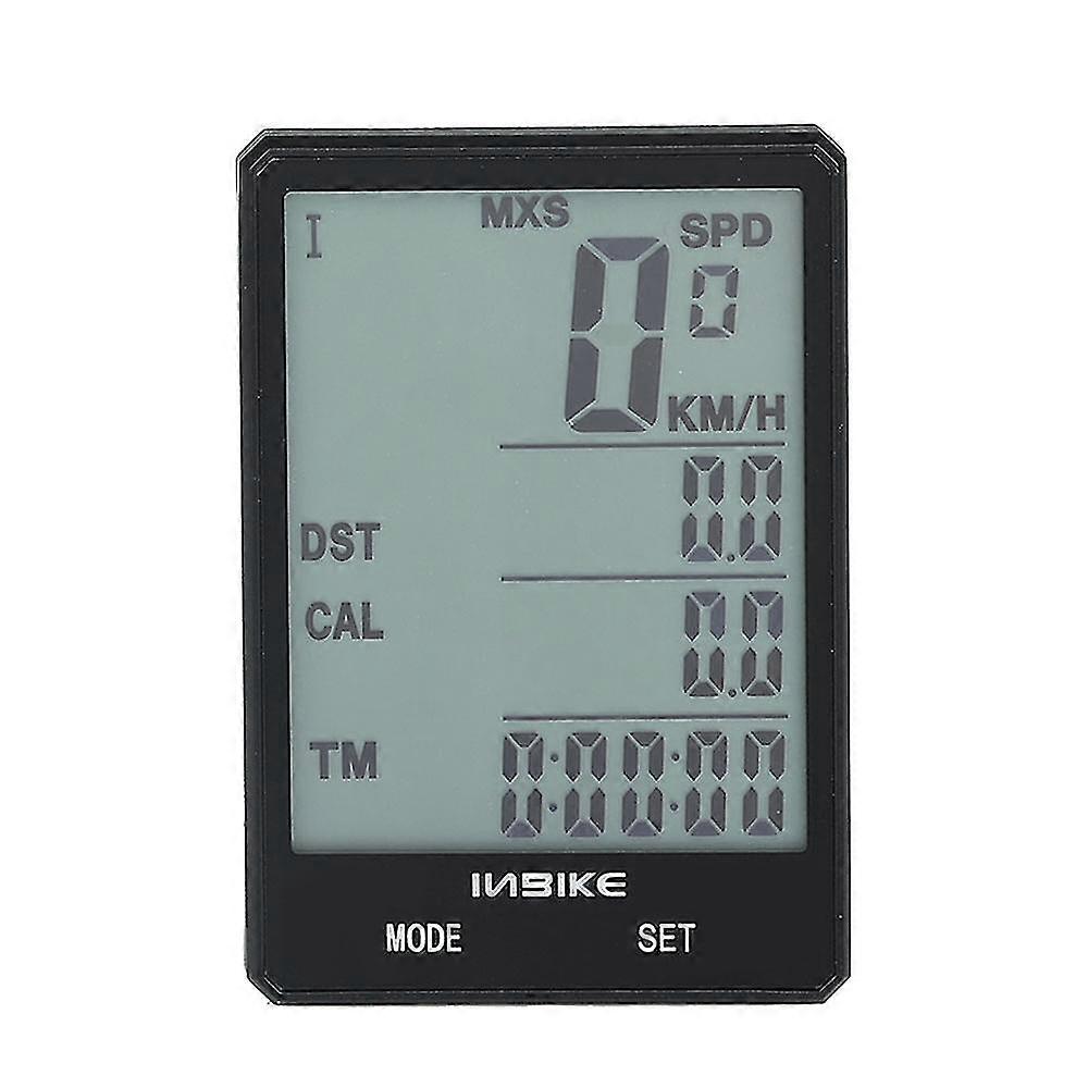 Wireless Bicycle Speedometer 2.8in Waterproof LCD Display Computer Odometer with Backlight Multiple-
