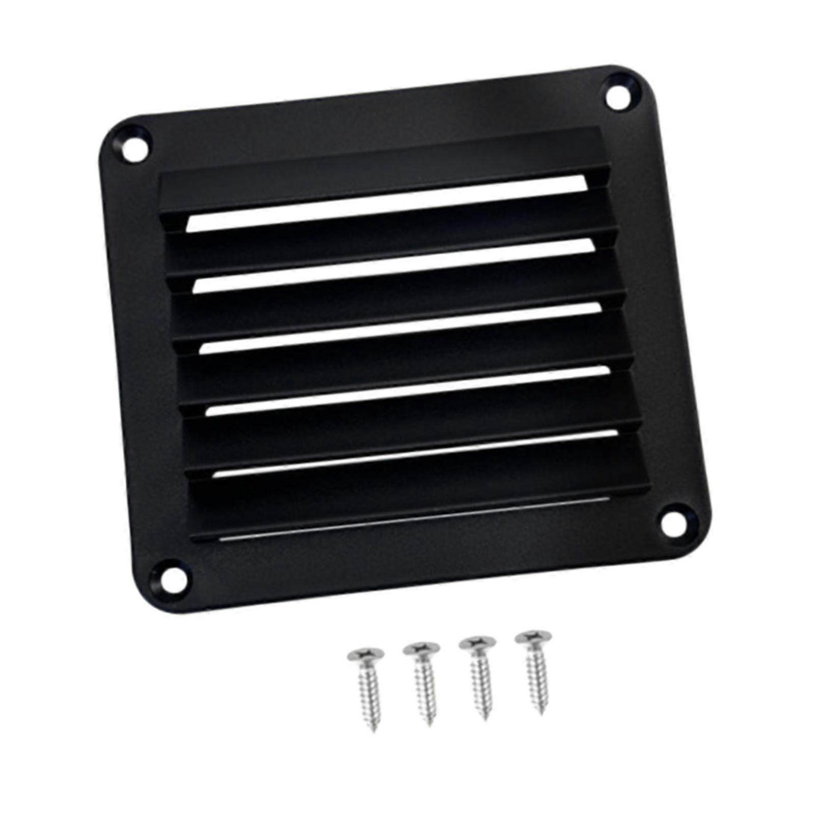 פתחי אוורור מלבניים ימיים מאווררי סירת ניילון לסירת קרוואנים ימית שחורה