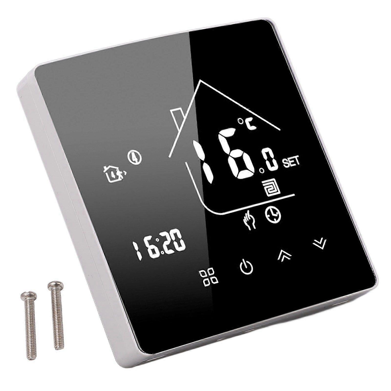 Digital Thermostat App Voice Control LCD Touch Screen Intelligent Electric Heating Temperature Controller for Home 95240V