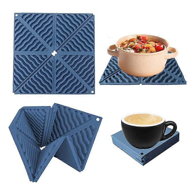 Folding Placemats, Insulation Mats, Tableware Coasters Portable Household Storage Placemats Kitchen Gadgets B