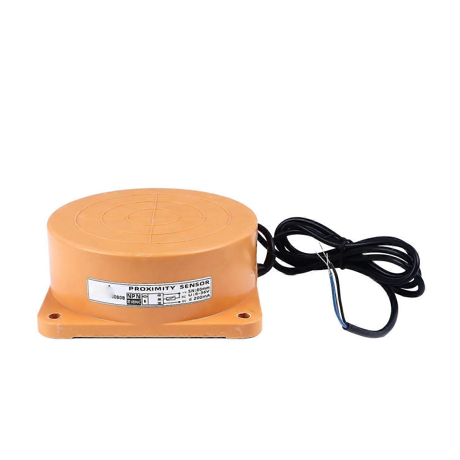 Inductive Proximity Switch 80mm Range NPN Output 3 Wire NC Approach Sensor 6‑36V DC 