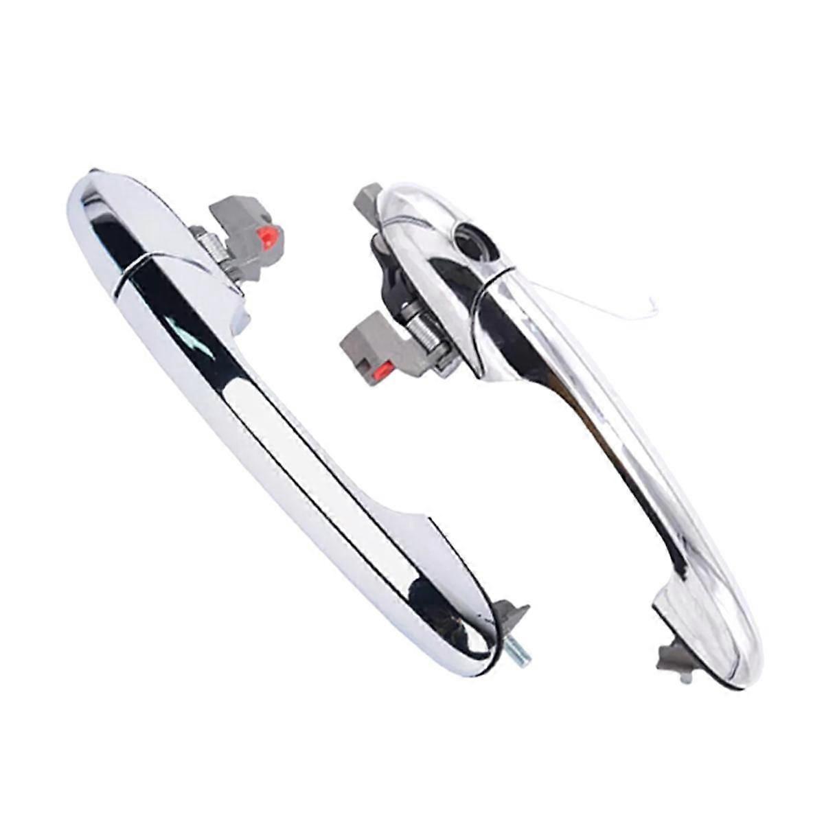 1Pair Exterior Door Handle Front Driver & Passenger Side Door Outer Hand for 735451696, 735451697