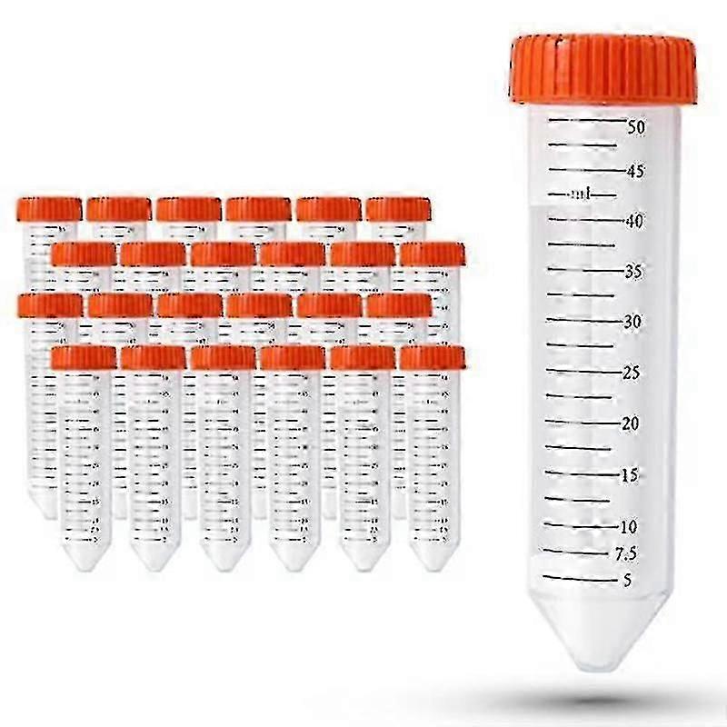 Conical Centrifuge Tubes 50Ml, 25 Pcs, Sterile Test Tubes with Screw
