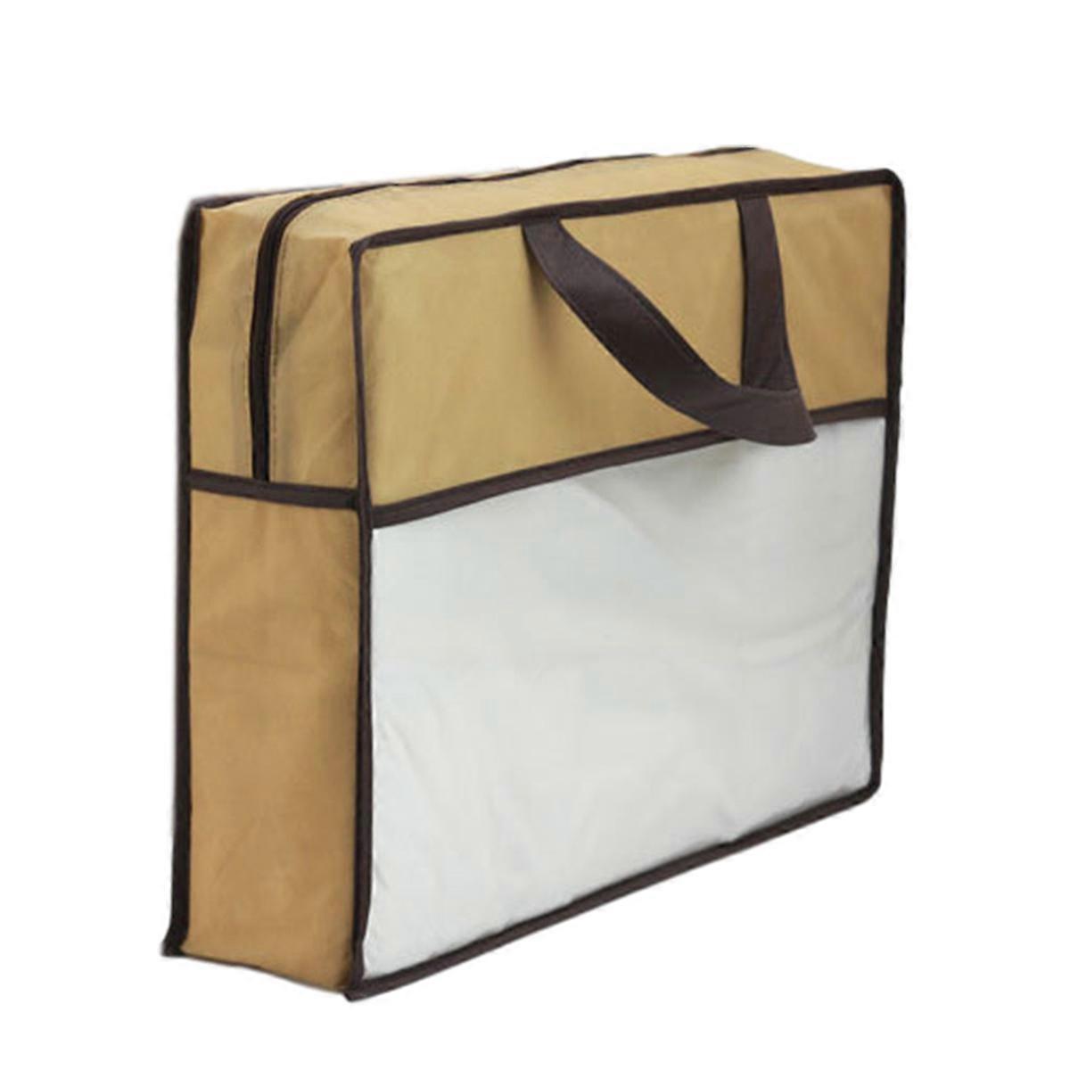 1 pcs Zippered Storage Bag for Closet King Comforter,bedding with Large Clear Window Carry Handles Space Saver(40*50*10cm)