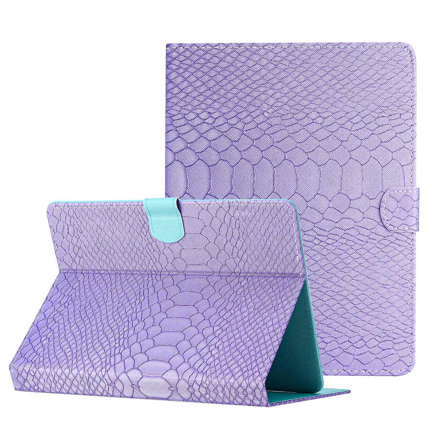For 8 inch Tablets Solid Color Crocodile Texture Leather Tablet Case