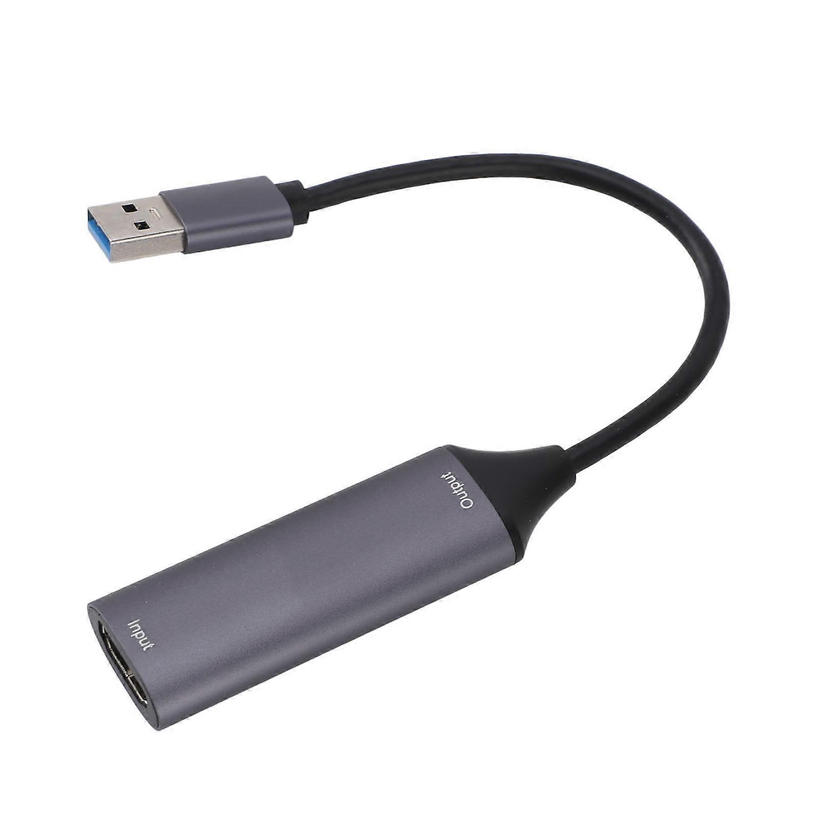 Carte de capture vidéo de jeu, résolution 4K HD, interface multimédia, carte de capture vidéo pour OBS USB 3.0