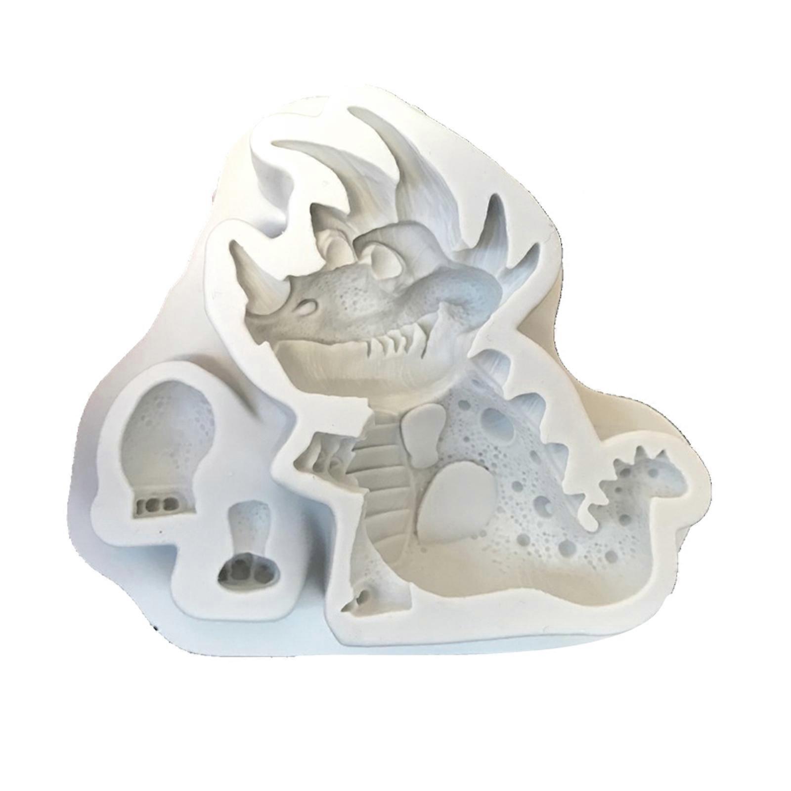 Different Dinosaur Fondant Silicone Molds Candy Chocolate Triceratops Resin Epoxy Casting Mold DIY Cake Decorating Craft