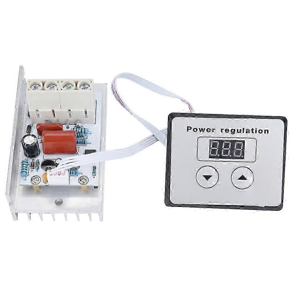 10000w Scr Digital Voltage Regulator Speed Control Dimmer Thermostat Ac 220v 80a