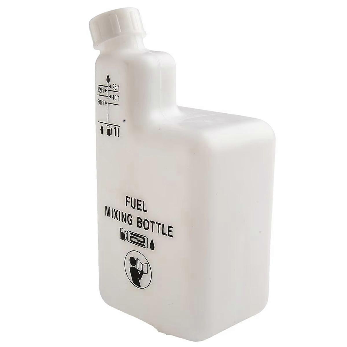 Fuel Oil Mixing Bottle for 2 Stroke Engines, 1L, 4 Ratios 32:1/50:1/40:1/25:1, Reusable
