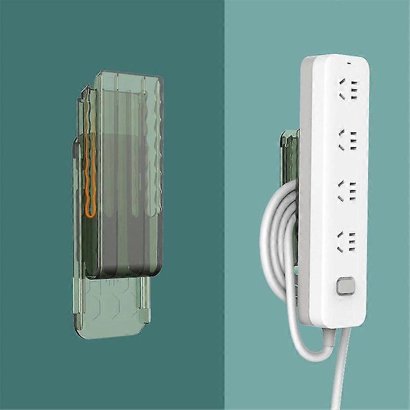 Plug Storage Holder, Socket Fixer, Cable Management Punch Free Surge Protector