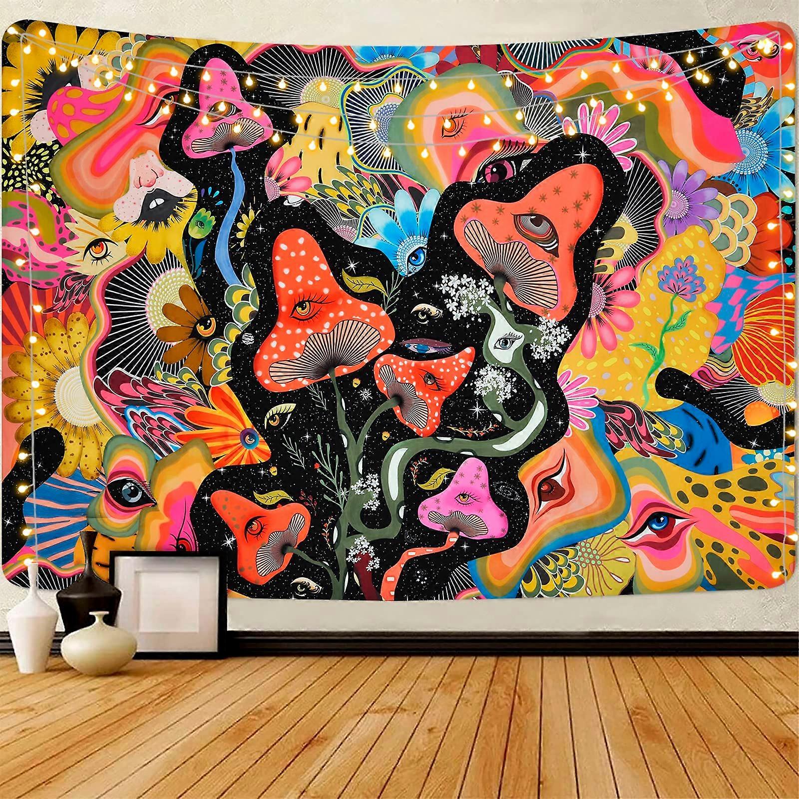 Psychedelic Room Wall Hanging 59.1 x 59.1 Inches