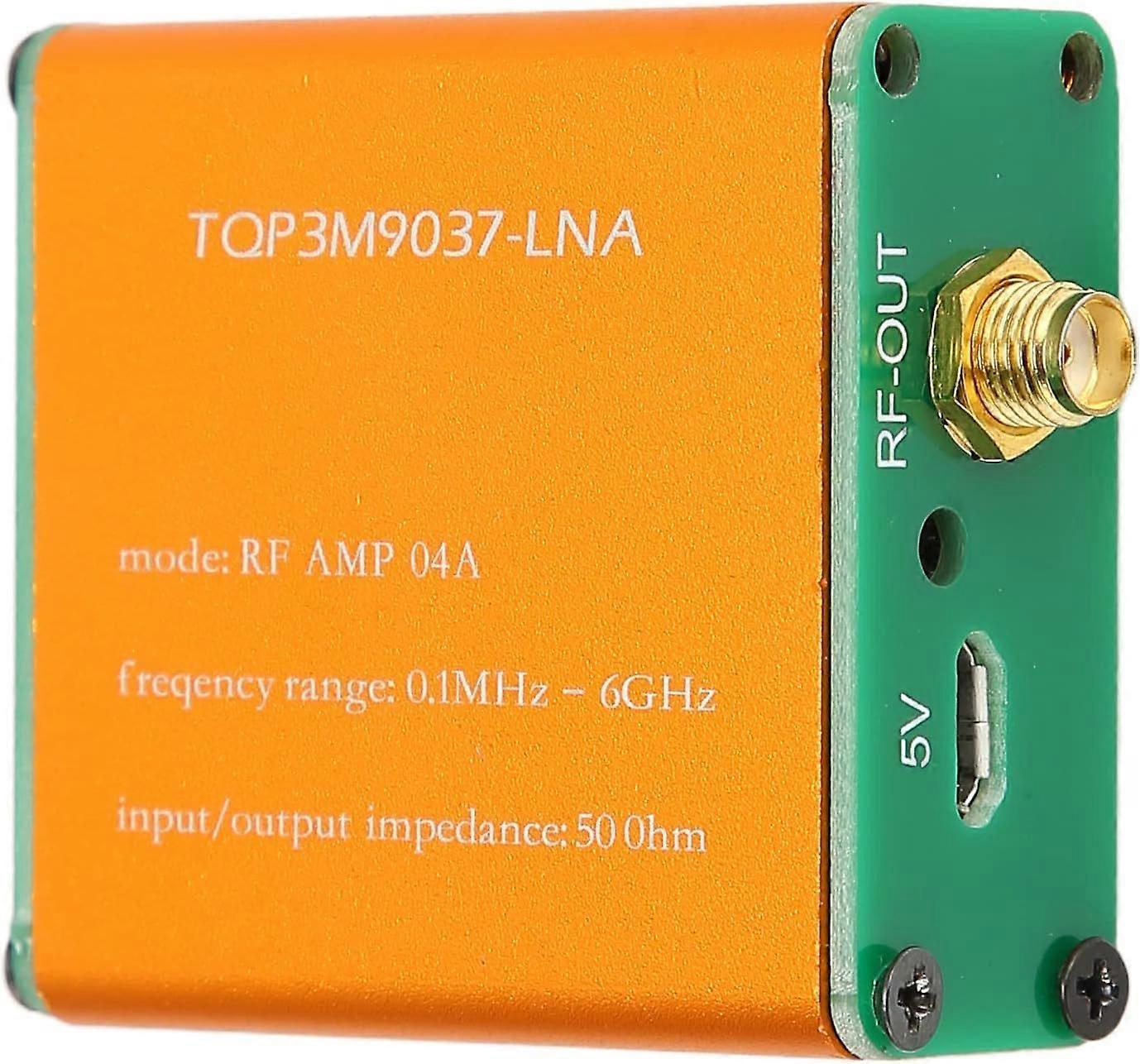 0.1MHz6GHz Low Noise Amplifier, 20DB High Gain LNA Amplifier for Shortwave, FM Radio, RF Power Preamplifier Module,(Comes with Built-in Battery)