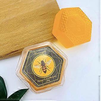 Seife Honig Propolis Gesichtsreinigungsseife 100g, nährende und feuchtigkeitsspendende Ölseife, Gesichtswaschmittel, Baden, Propolisseife