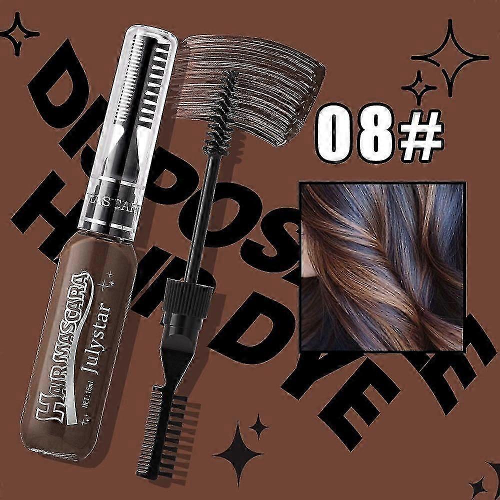 使い捨てのダブルヘアダイ、カラーハイライトダイ、多目的まつげと眉毛のヘアダイ、cosパーティーステージメイク染料コーム