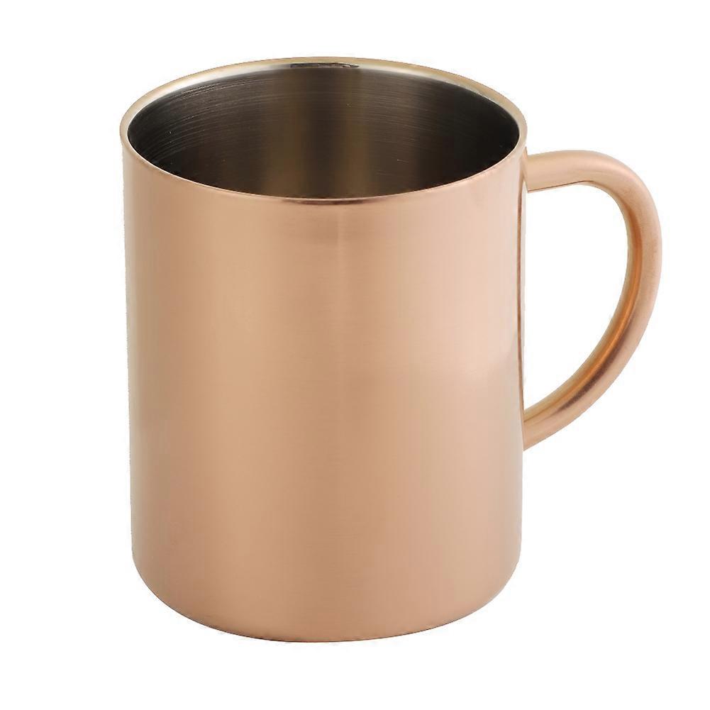 304 Stainless Steel Double Layer 400ml Anti-Scalding Coffee Cup with Insulated Design and Durable Construction