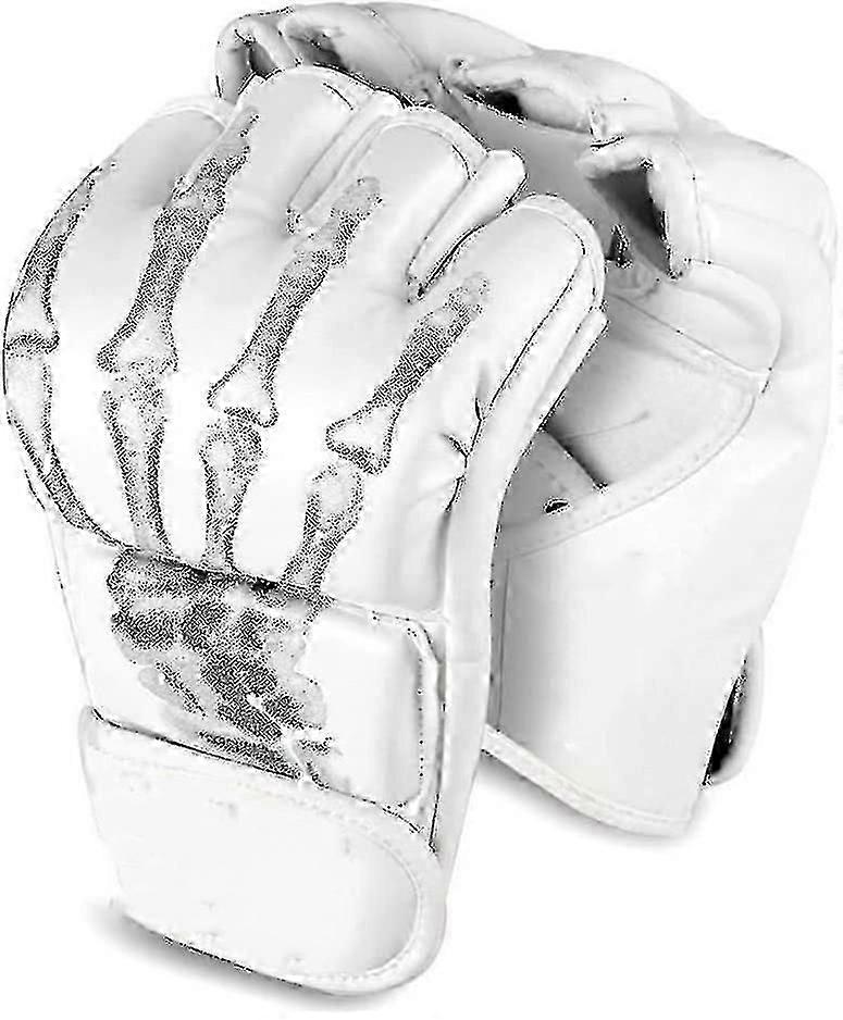 Mma Gloves, Half-finger Boxing Fight Gloves Mma Mitts With Adjustable Wrist Band