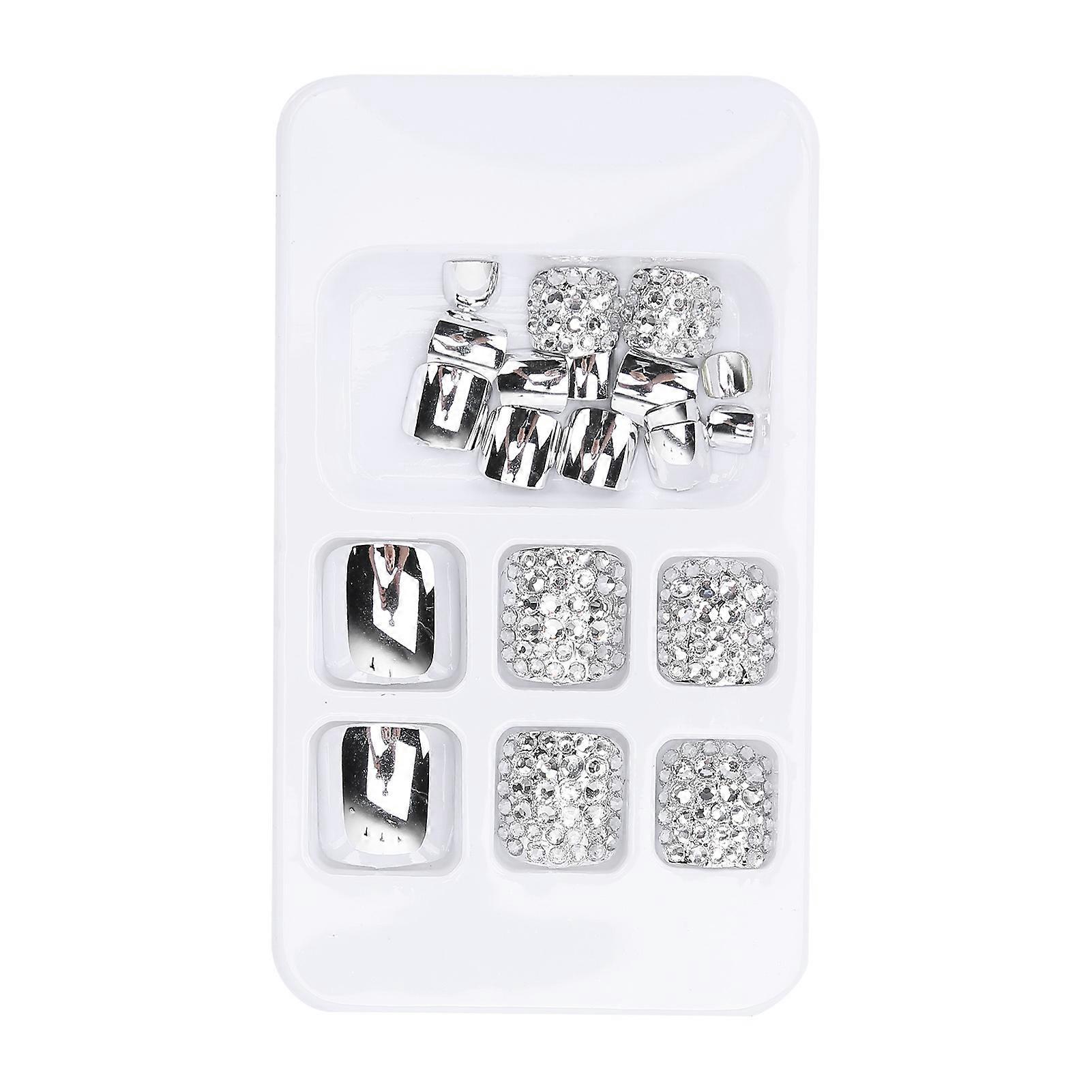 Full Cover Elegant Glossy Toenails