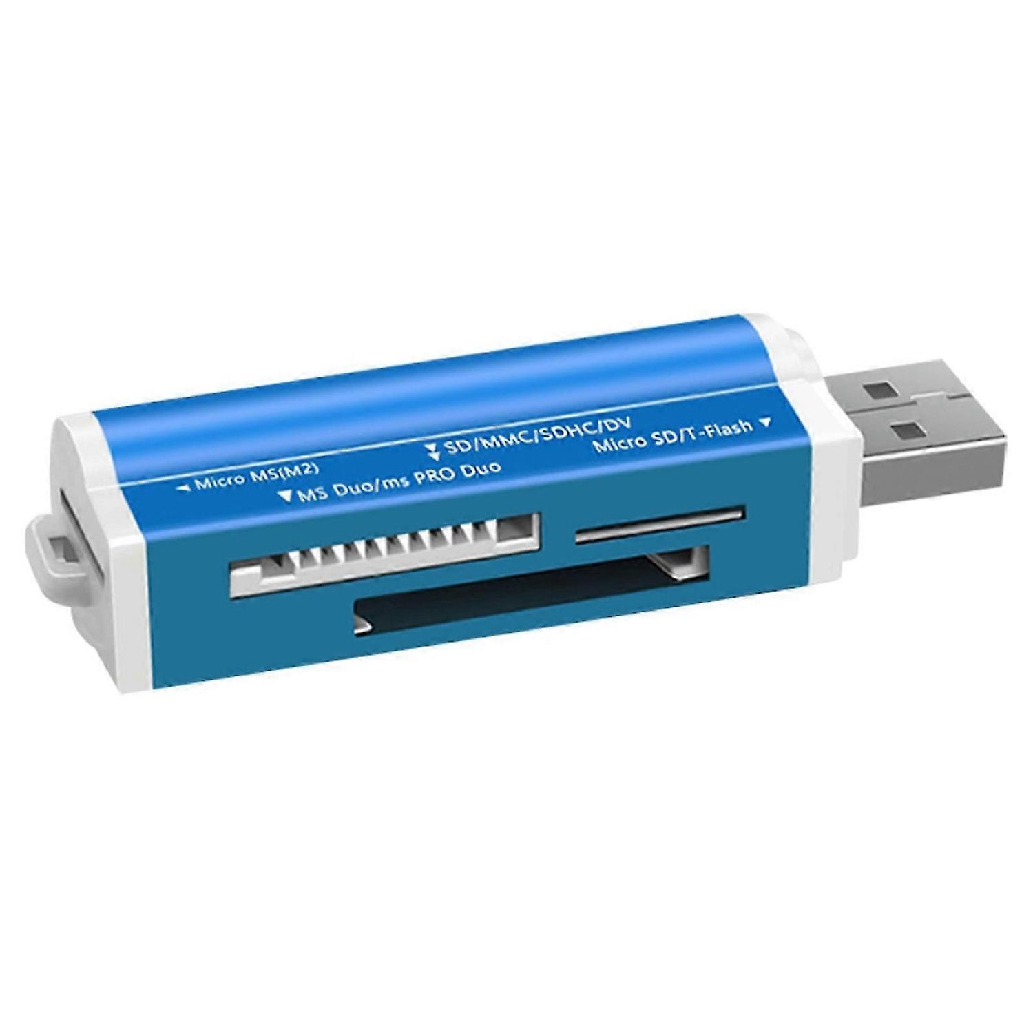 4 in 1 Mini Portable USB TF/MS/M2 Card Reader Adapter for Computer