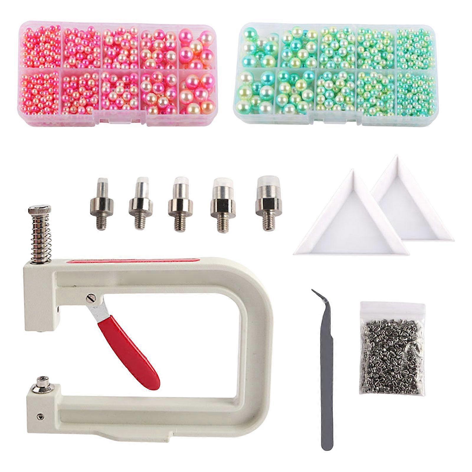 Pearl Handmade Setting Machine Hand Press Pearl Setter Tool Manual Beading