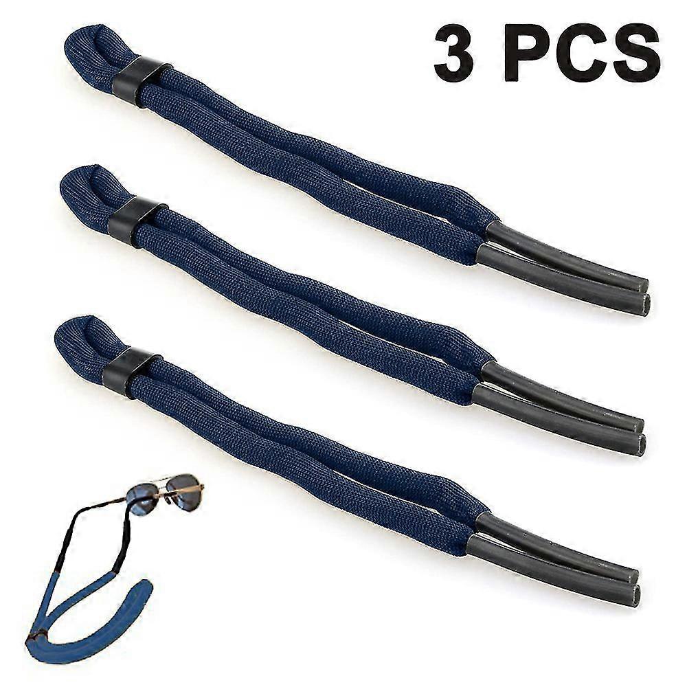 3 Pcs Floating Sunglass Strap Pack Glasses Float Eyewear Retainer,blue