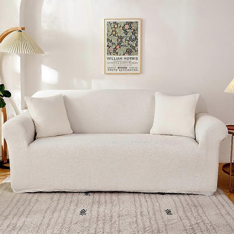 Elastic Sofa Covers for Living Room Geometric ArmChair Knitted Corn Grid Fabric Sofa Slipcovers Chair Protector Home Decor