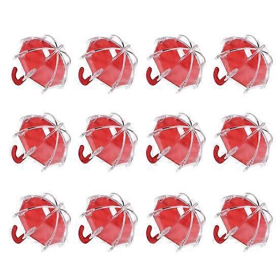 12Pcs Candy Box Creative Transparent Plastic Birthday Party Packaging Craft Candy Box Gift Decoration