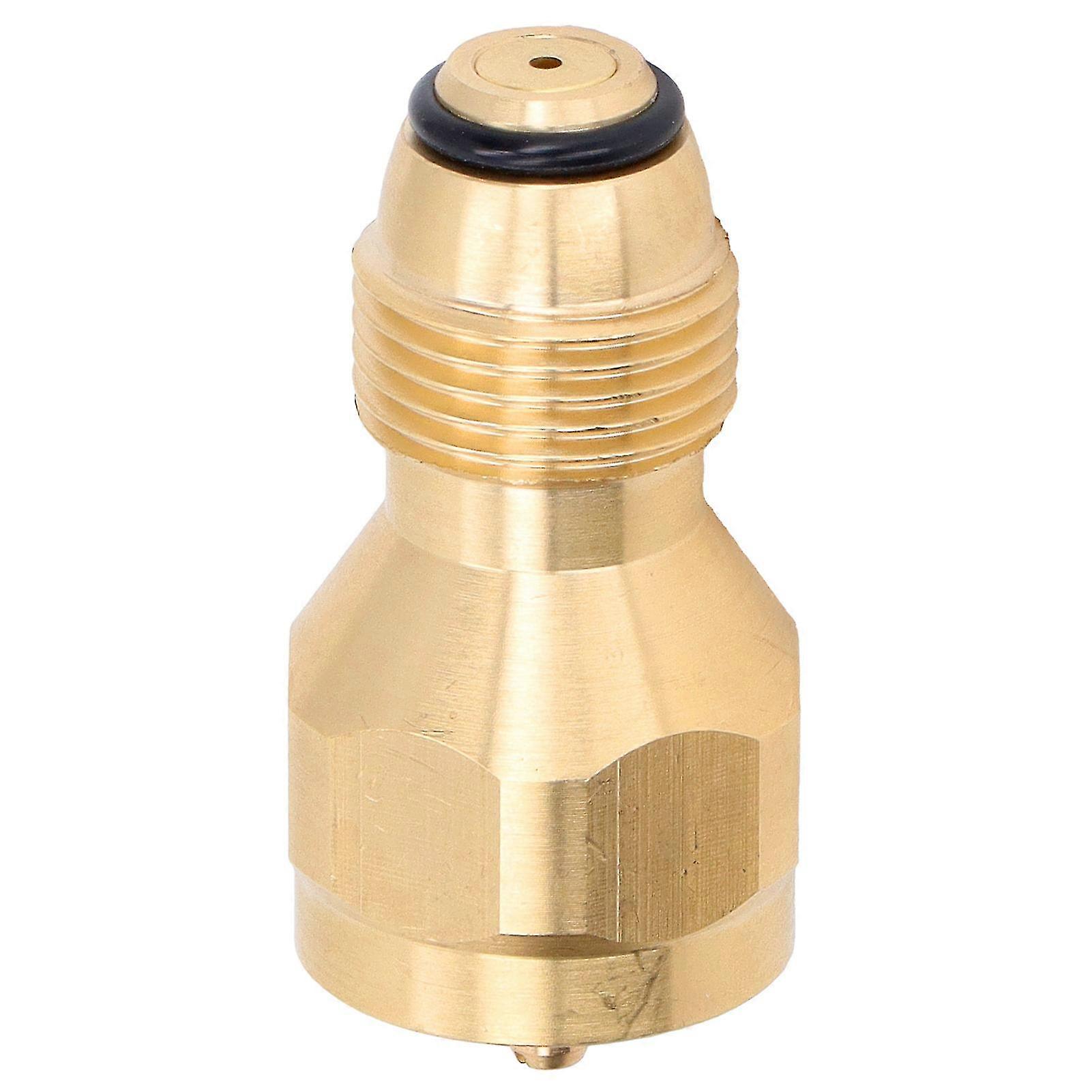 Propane Tank Refill Adapter 1LB Solid Brass Universal Mini for Disposable Small Bottle Fill