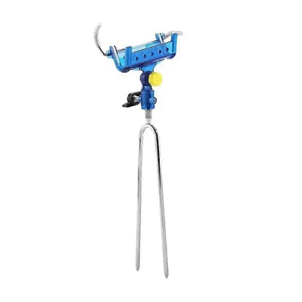 Fishing Rod Ground Insertion Bracket with Rod Drop Lock and Rod Lift Unlock