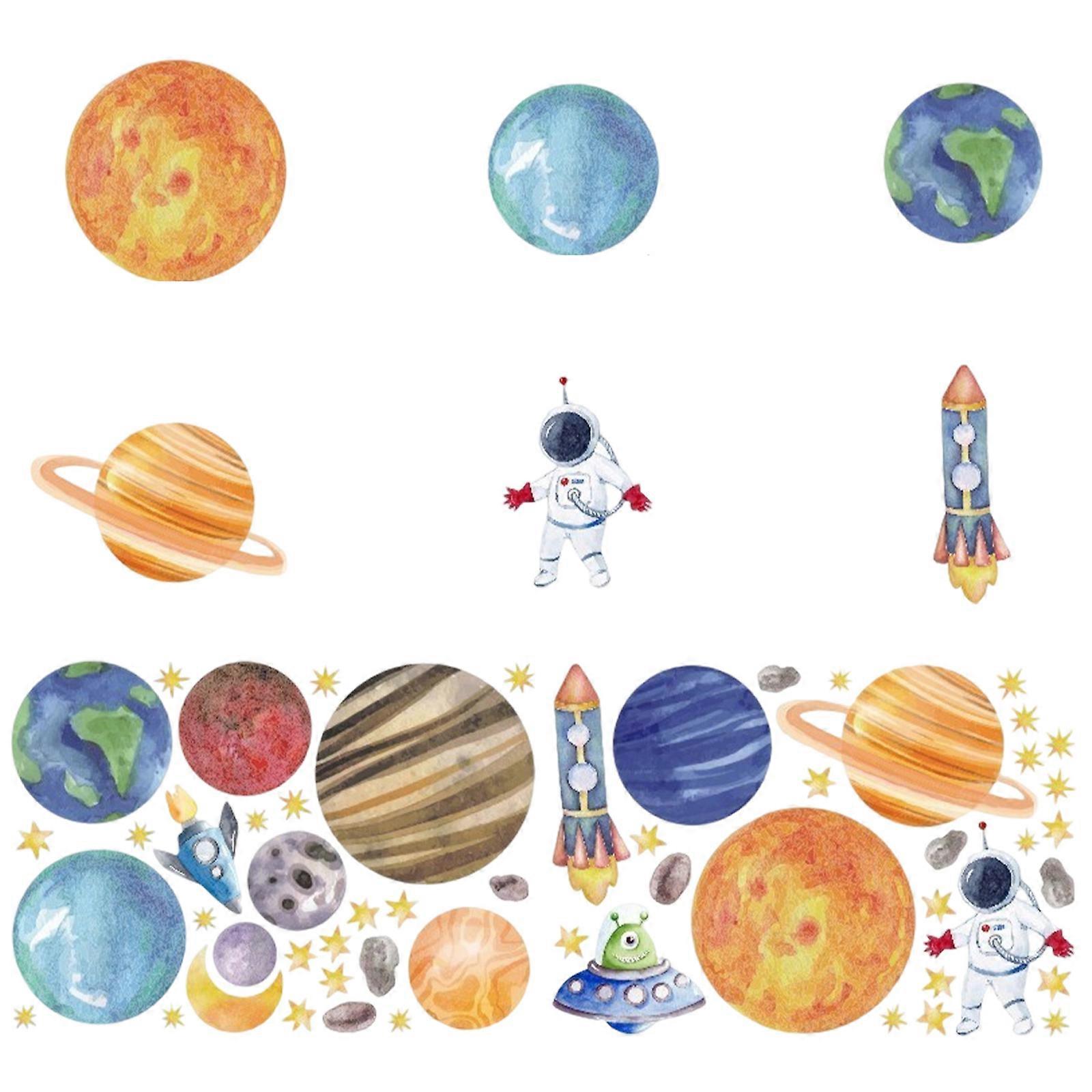 Planet Wall Stickers, Outer Space, Solar System Decals