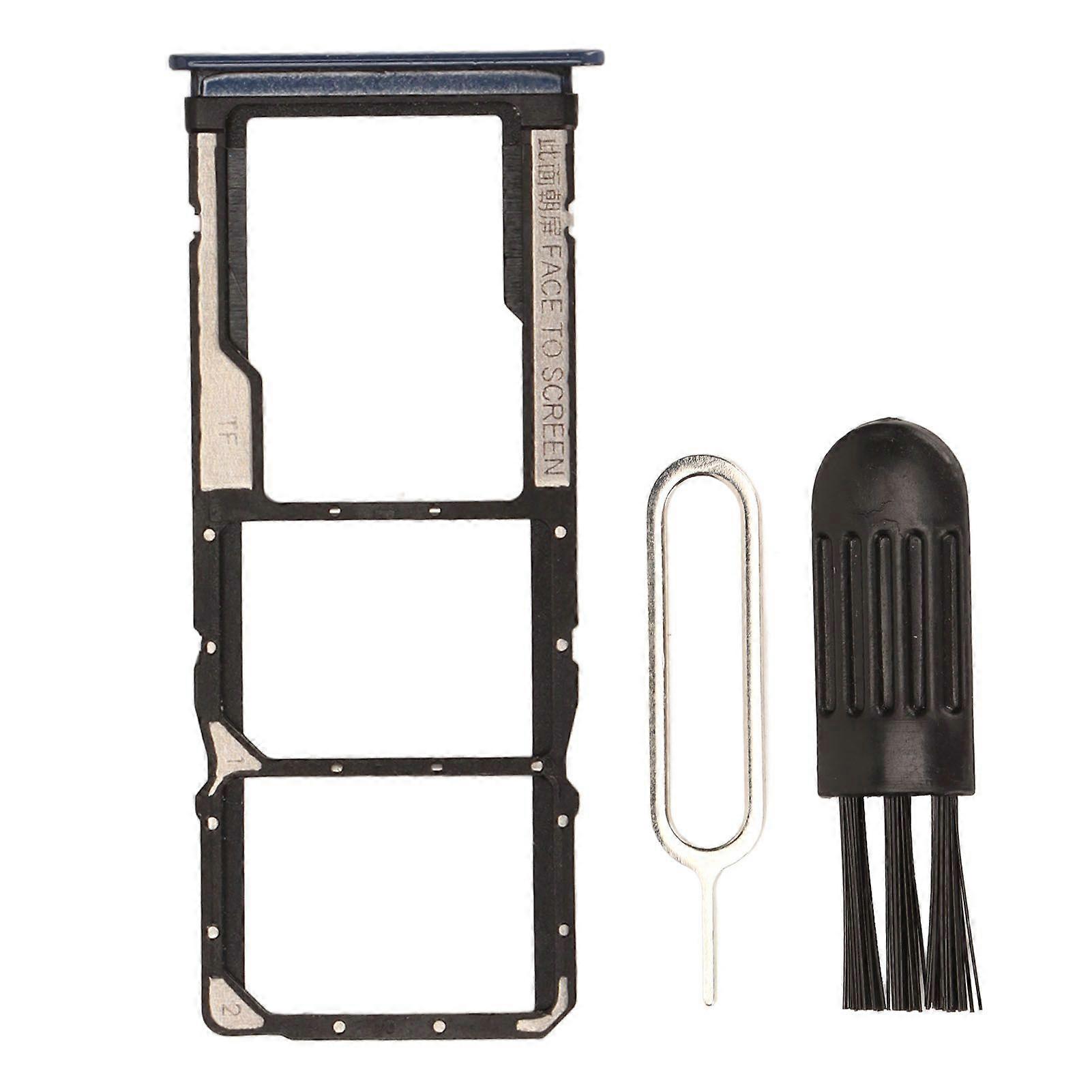 Replacement Sim Card Tray Memory Card Slot Holder with Eject Pin Brush for Xiaomi Redmi Note 9