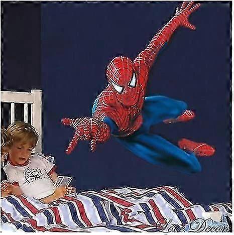 巨大な大きなスパイダーマンウォールステッカーキッズボーイズベッドルームデカールアート壁画装飾。