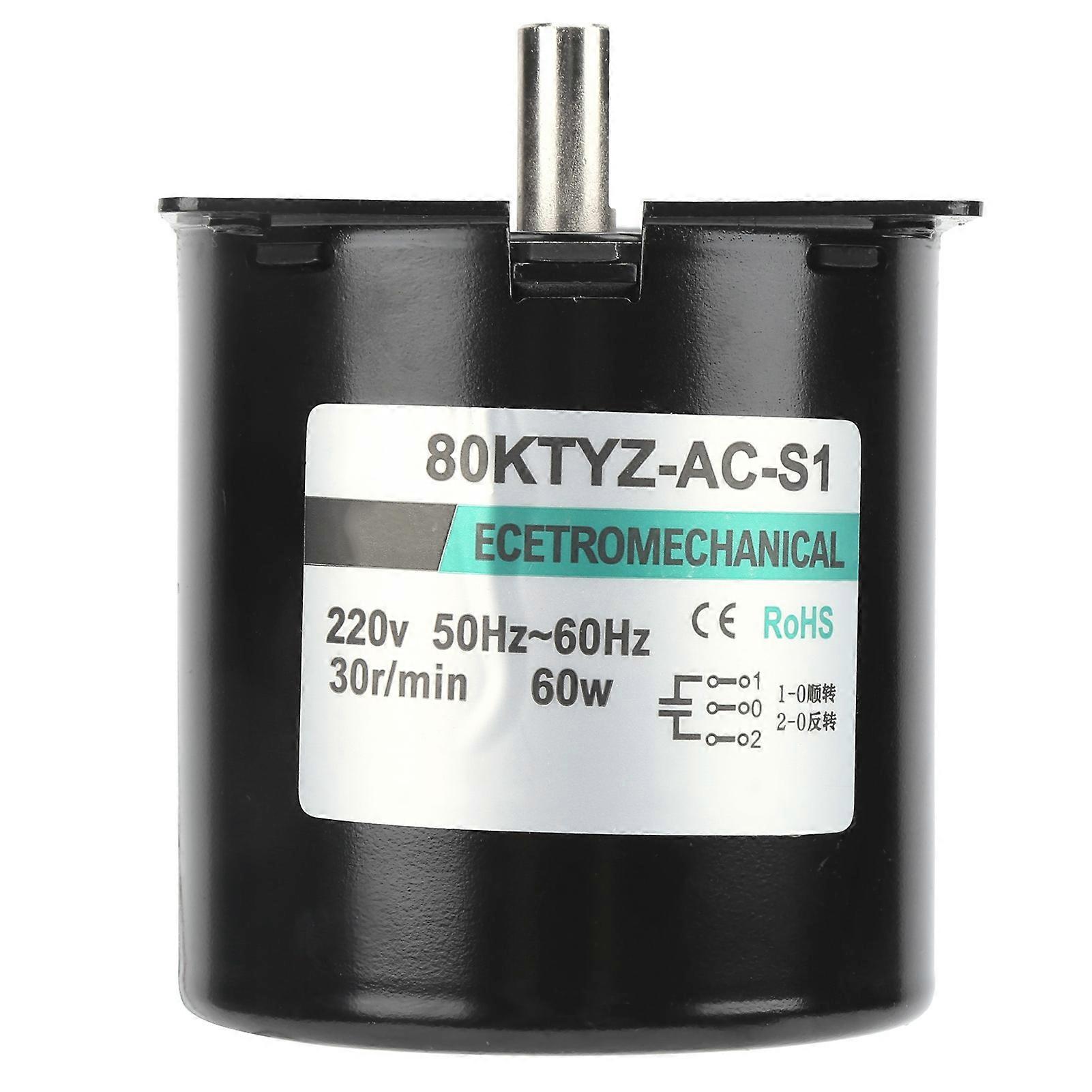 AC Synchronous Motor with Capacitance Permanent Magnet Low Speed for Micro Machinery 60W30rpm/min AC220V