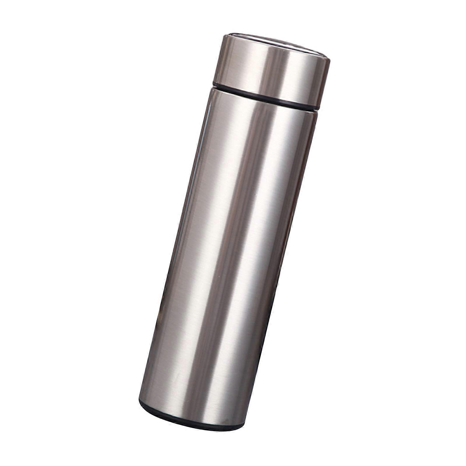 17oz Silver Vacuum Insulated Coffee Mug with LED Temp Display