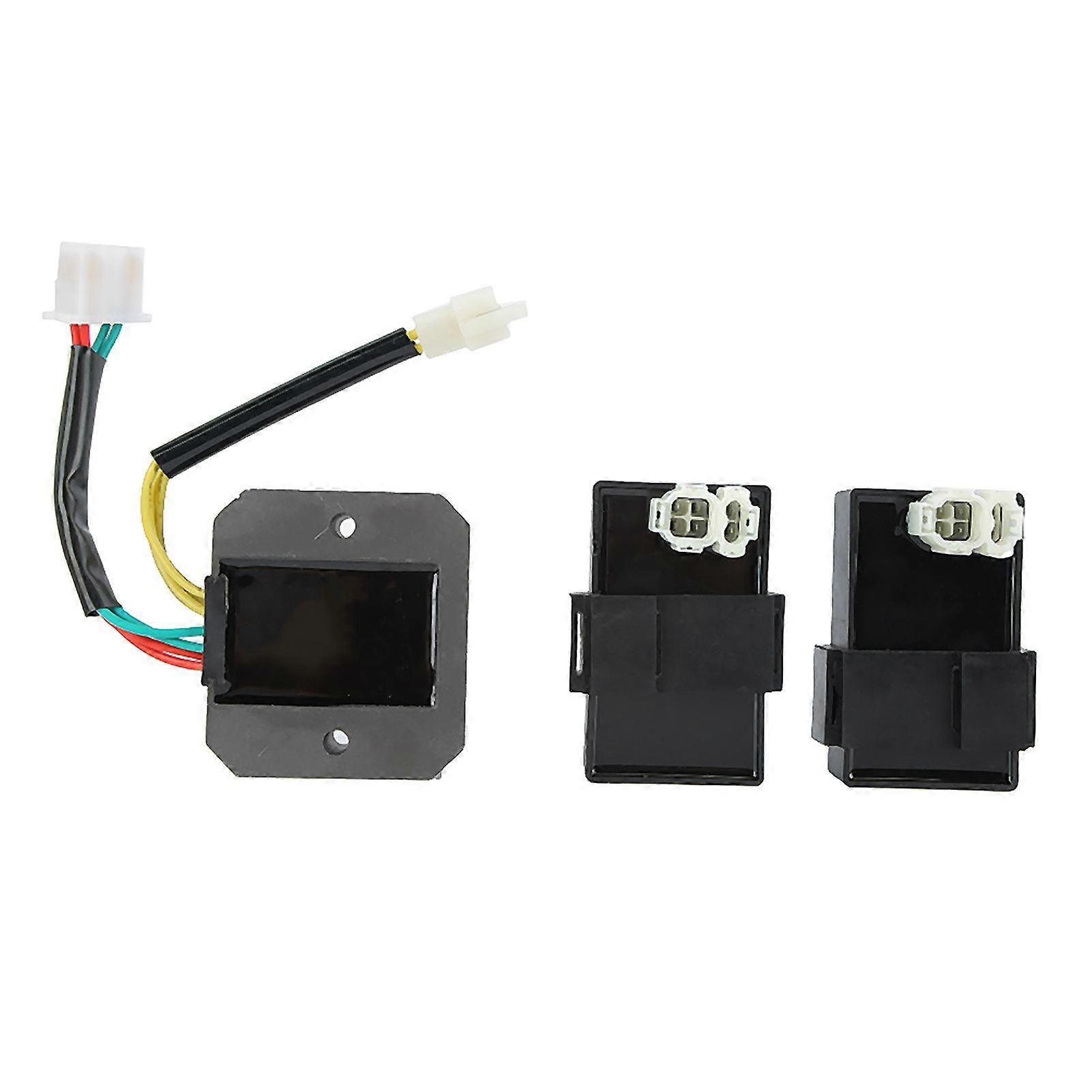 3 pezzi / set CDI doppia accensione + regolatore raddrizzatore adatto per XL 600 V Transalp 1989-1996