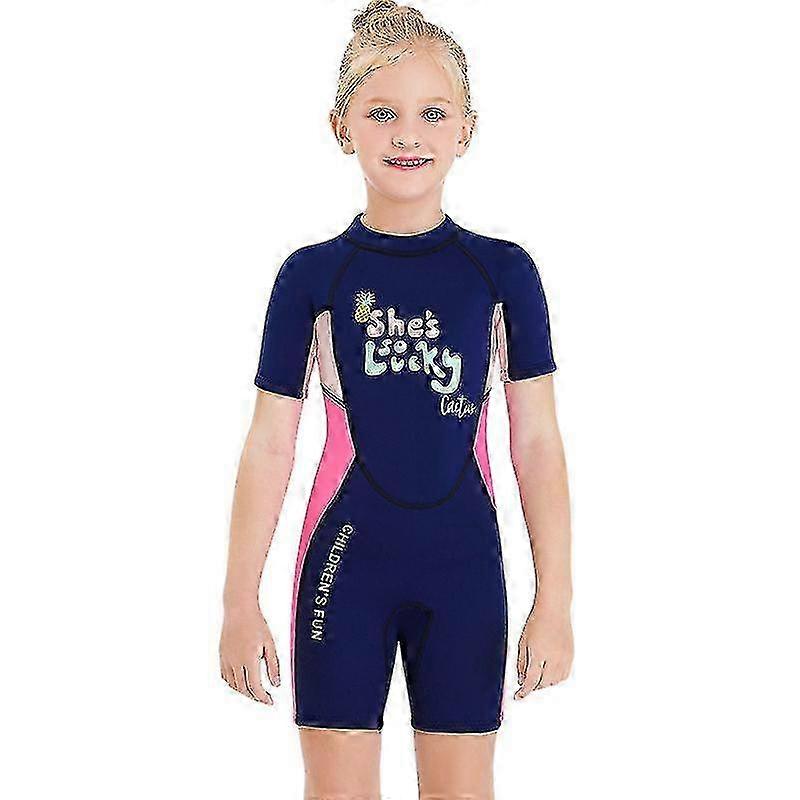 Girls Neoprene 2.5mm Diving Suit Short Surf Swimsuit