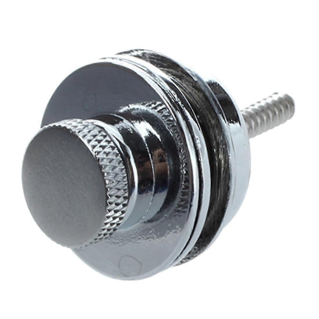 Flat Head Chrome Strap Lock For Electric Guitar