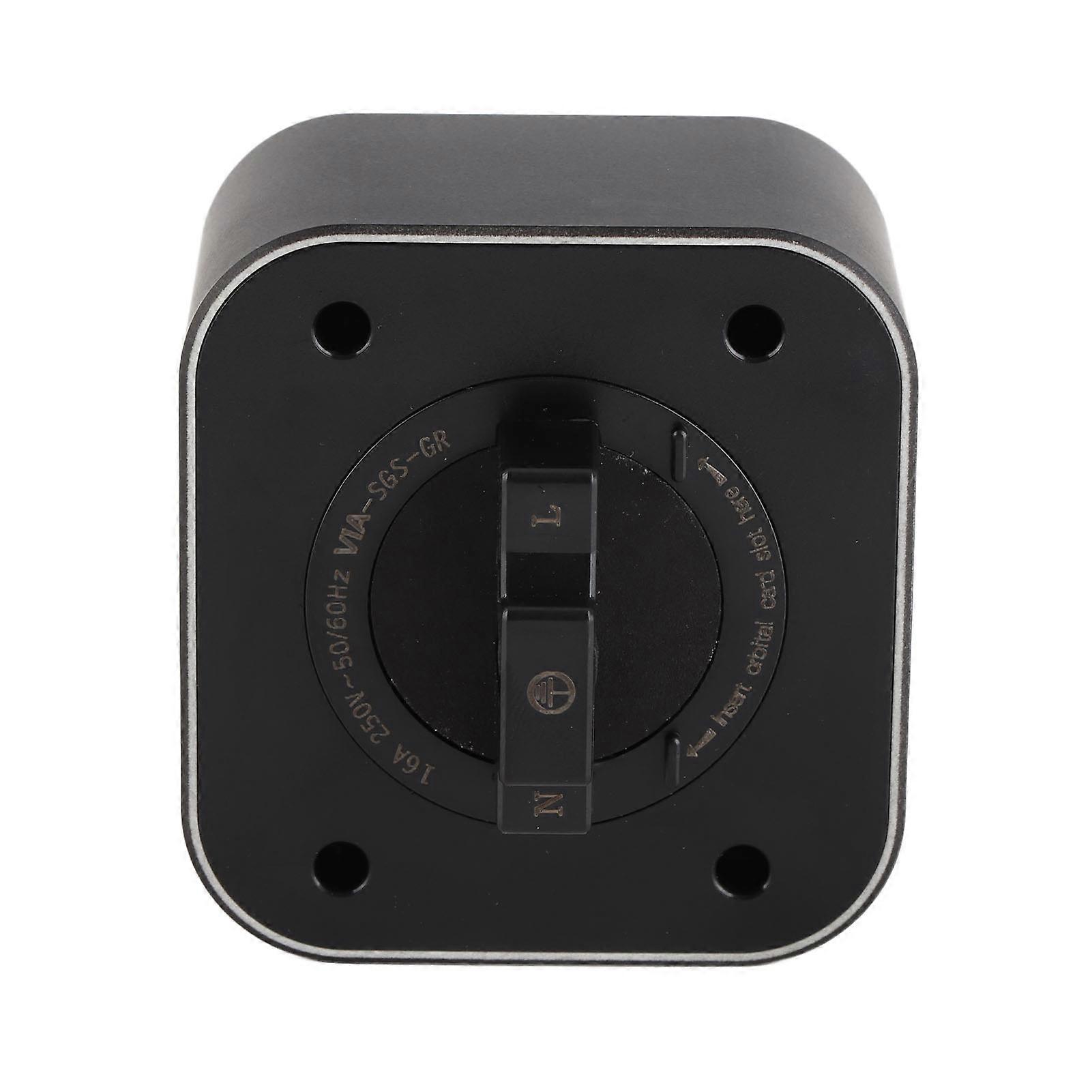 Power Track Socket 16A Interface Square Surface Mounted Extension Rail Socket with Indicator Light