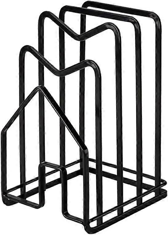 Kitchen Pantry Organizer Rack For Dinnerware, Bakeware, Cookware, Cutting Boards, Pan Lids（Black）